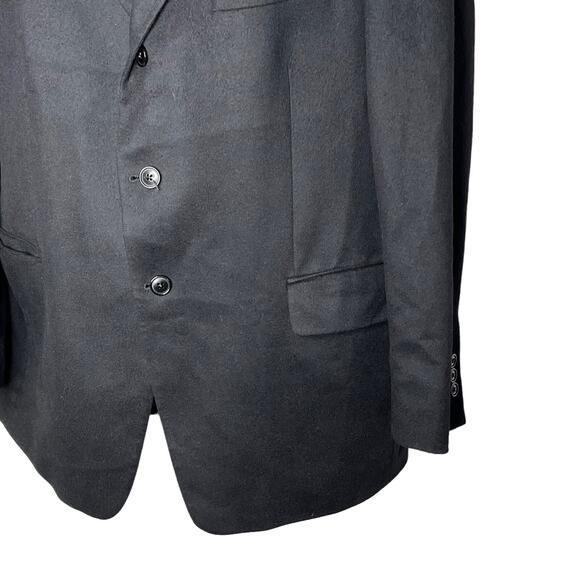 Arnold Brant Sport Coat 44 R 100% Cashmere Jacket Blazer 3 Button Black Canada - Picture 9 of 14